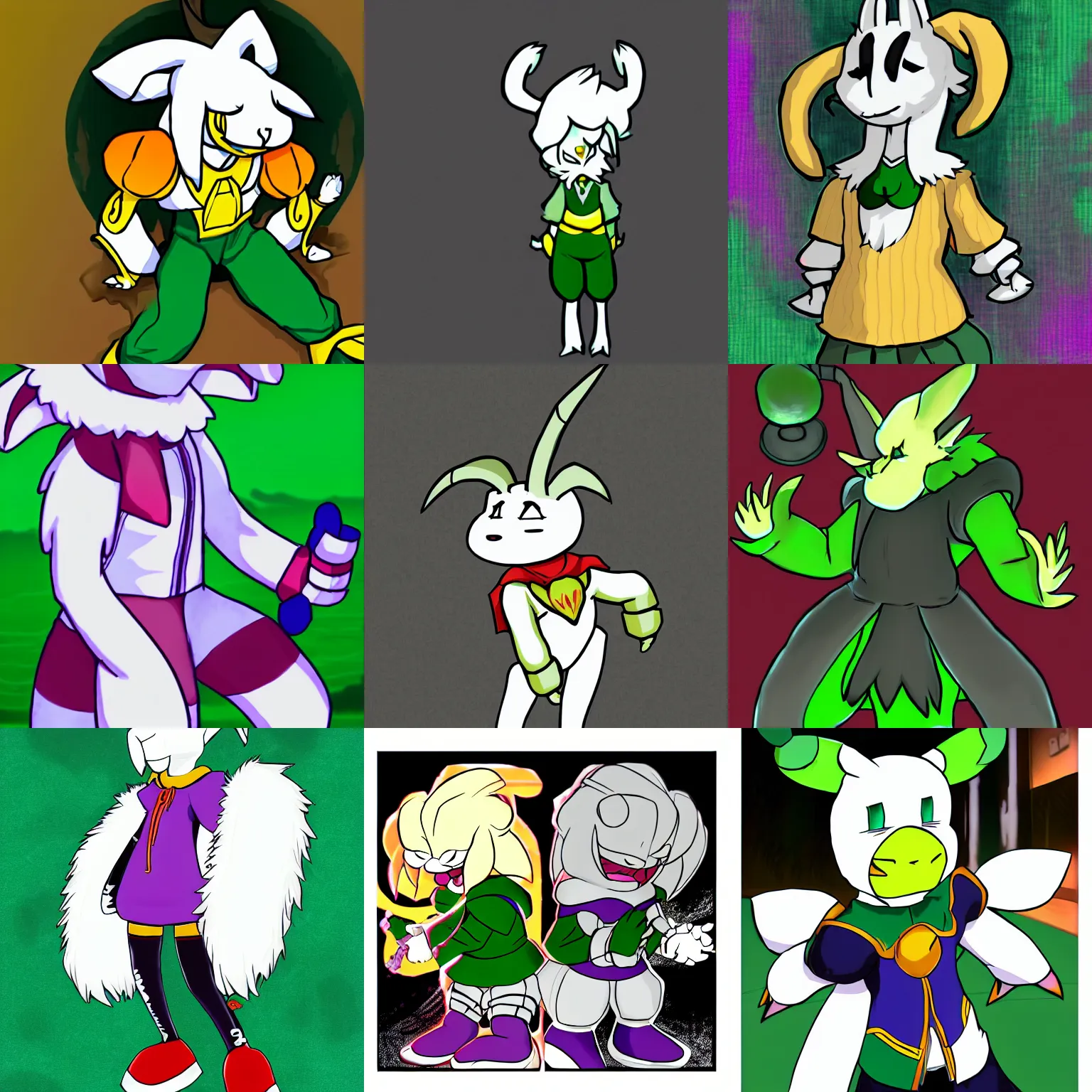 Prompt: Asriel Dreemurr