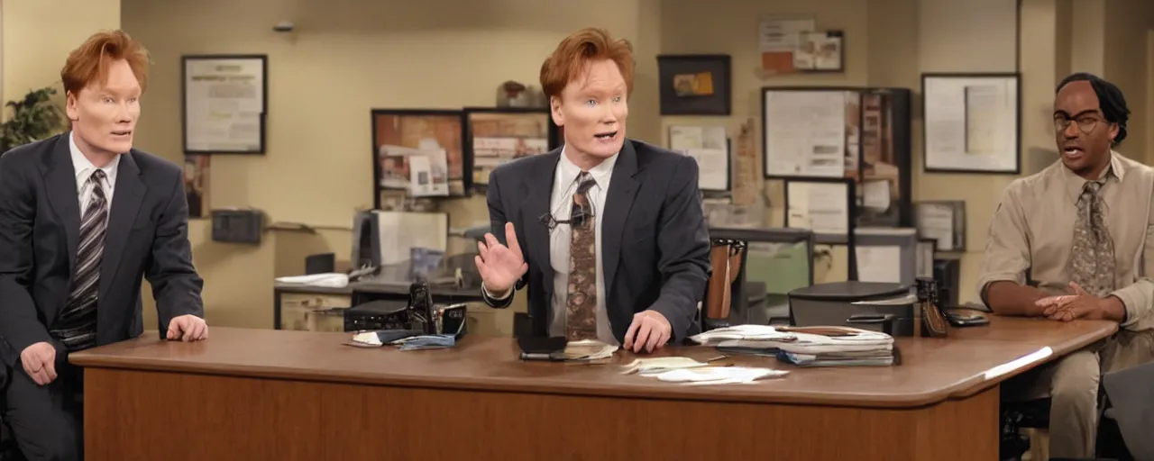 Image similar to conan obrien in the office season 2