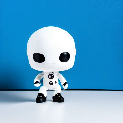 Prompt: an all white art vinyl figure, in the style of kidrobot, sket - one x iamretro, kenny wong x pop mart, space molly, frank kozik, guggimon, studio lighting, subsurface diffusion, 8 k