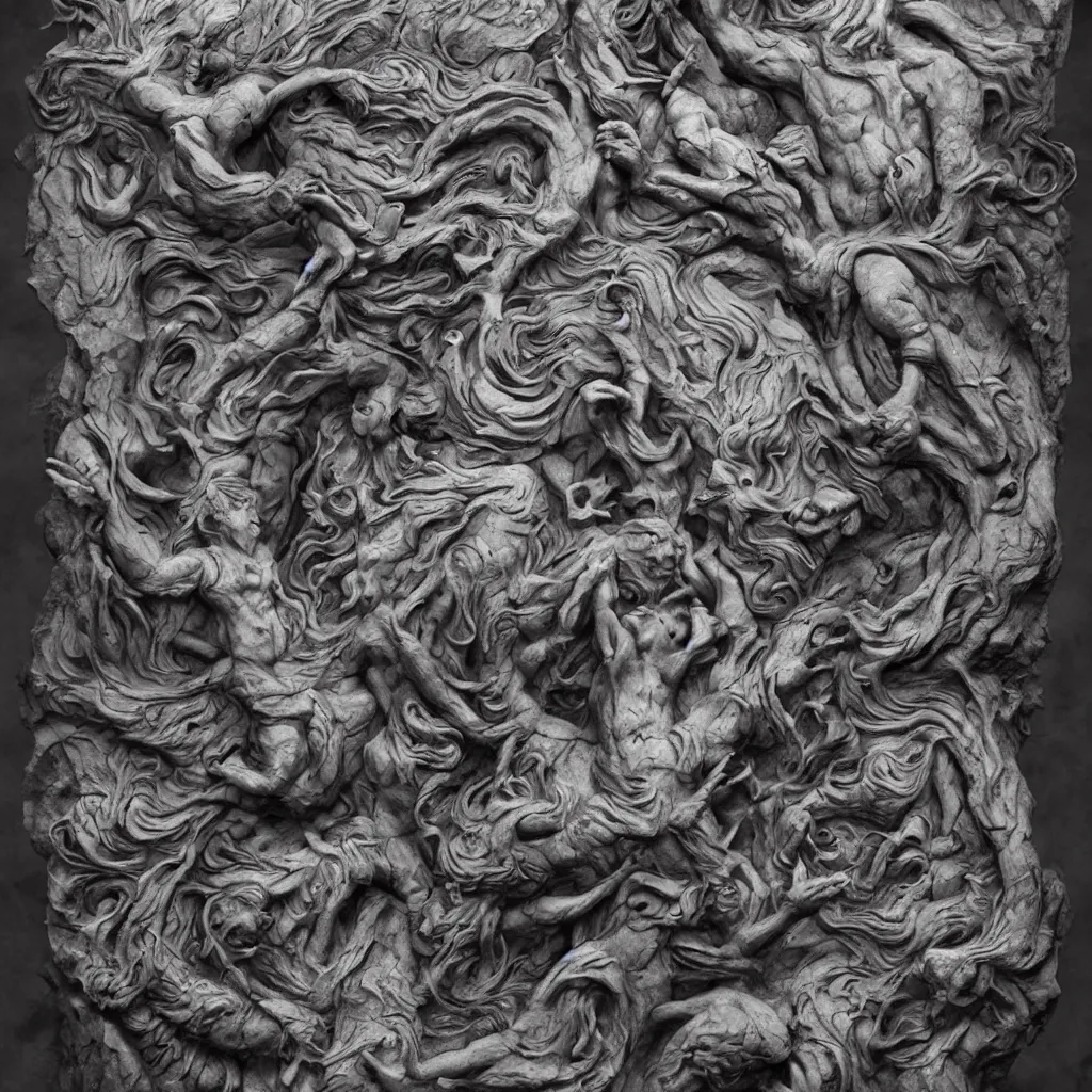 Image similar to a stonemason carving, fantasy concept art, cinematic framing, cinematic lighting, movie poster art, digital art, intricately detailed, blockbuster movie art