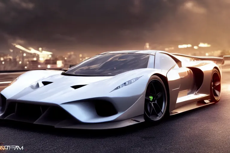 Image similar to photo wallpaper sport car gran turismo 7 forza horizon need for speed fast and furious 5 unreal engine supercar hypercar game concept car octane render, 4 khd 2 0 2 2 3 d cgi rtx style chrome reflexion global illumination ray tracing hdr arstation pixar and disney unreal