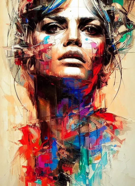 Image similar to masterpiece beautiful portrait by hopare