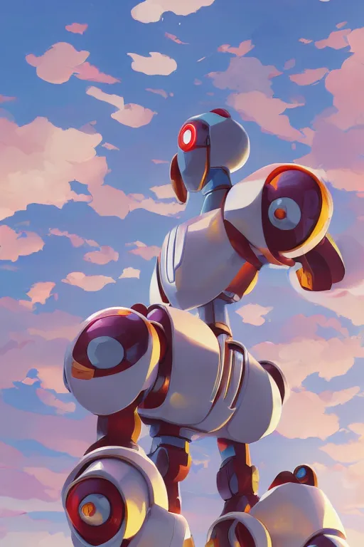 Image similar to metabots medabots medarotto medarot robot minimalist comics, behance hd by jesper ejsing, by rhads, makoto shinkai and lois van baarle, ilya kuvshinov, rossdraws global illumination ray tracing hdr radiating a glowing aura