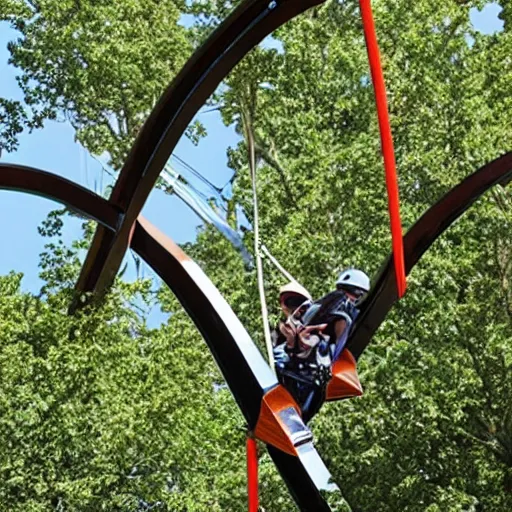 Prompt: logo = ZippyThing. Zipline rollercoaster thrill ride