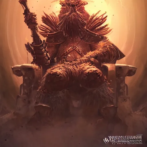 Prompt: Turkey, Anthropomorphized, as warlord general sitting on skull throne, magic the gathering artwork, D&D, fantasy, cinematic lighting, centered, symmetrical, highly detailed, digital painting, artstation, concept art, smooth, sharp focus, illustration, volumetric lighting, epic Composition, 8k, art by Akihiko Yoshida and Greg Rutkowski and Craig Mullins, heroic pose, oil painting, cgsociety, Battlefield background, explosions, arrows