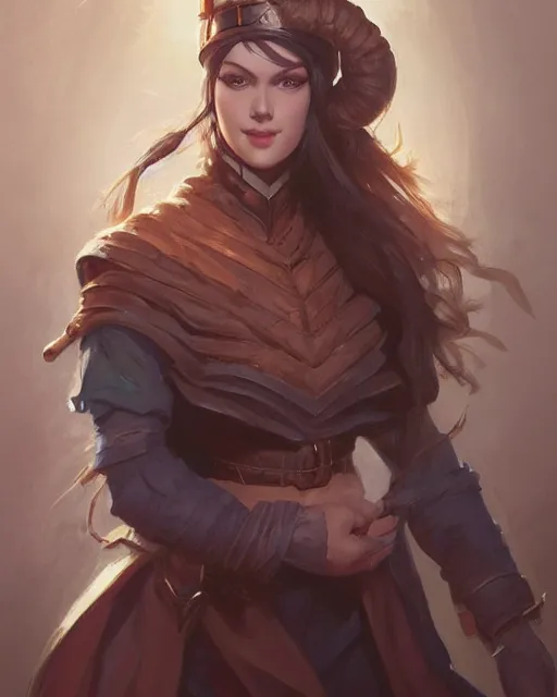 Image similar to head and shoulders portrait of a beautiful female cleric by Stanley Artgerm Lau, WLOP, Rossdraws, frank frazetta, Andrei Riabovitchev, Marc Simonetti, tranding on artstation