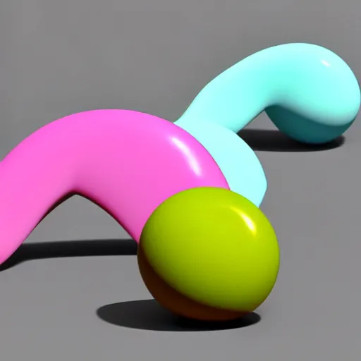 Image similar to A 3d render of pastel colored liquid spheres are melting together as a clay in a abstract shape with detailed shadow. Geometric shaped. render, low angle camera, detailed shading, vray octane, redshift. ray tracing. volumetric lighting. micro details, Hyper detailed, 8K3d, Trending on Artstation. rendered in cinema4d, Hyper realism.