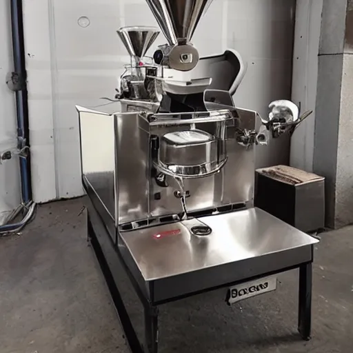 Prompt: besca coffee roaster machine