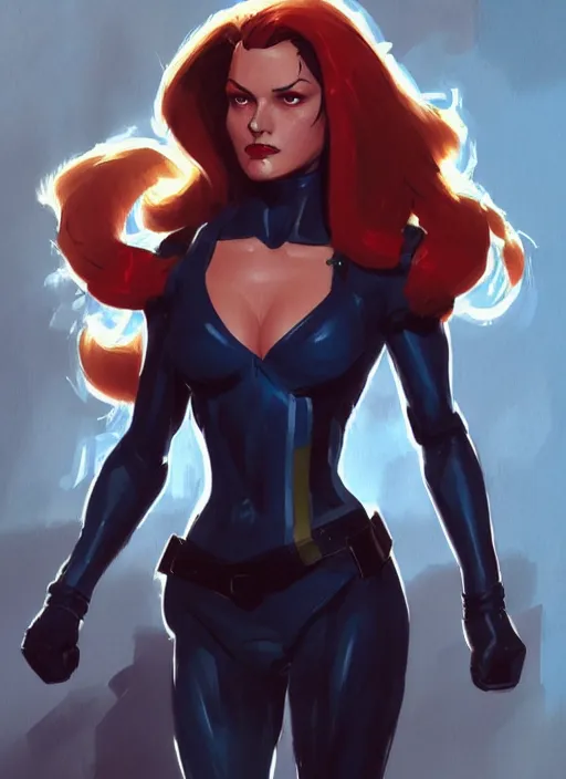 Image similar to very detailed masterpiece painting of rogue from x - men : the animated series ( 1 9 9 2 ), portrait, artstation, concept art by greg rutkowski