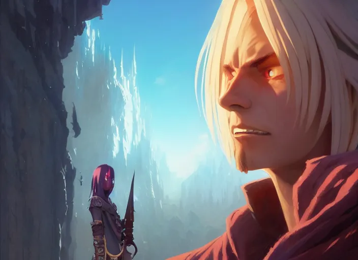 Prompt: highly detailed portrait of elric edward, in no game no life, stephen bliss, 8 k, unreal engine, fantasy art by greg rutkowski, loish, rhads, ferdinand knab, makoto shinkai and lois van baarle, ilya kuvshinov, rossdraws, tom bagshaw, global illumination, radiant light, detailed and intricate environment