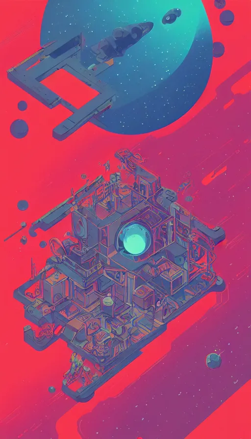 Image similar to witch planet house space, sharp focus, james gilleard, moebius, print, risograph, cinematic, game art