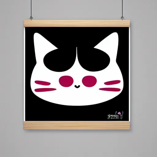 Image similar to Kawaii Cat, poster illustration