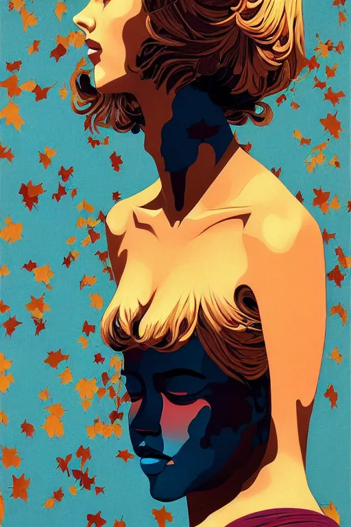 Image similar to portrait of gaea by james jean by ilya kuvshinov kintsugi