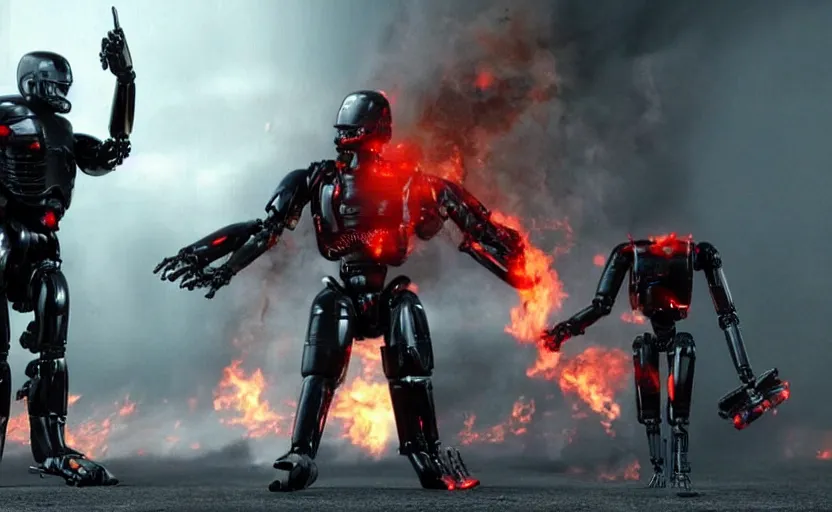 Image similar to terminator vs robocop vfx film hd