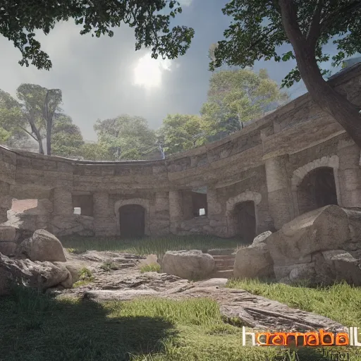 Image similar to hasbulla rendered in unreal engine