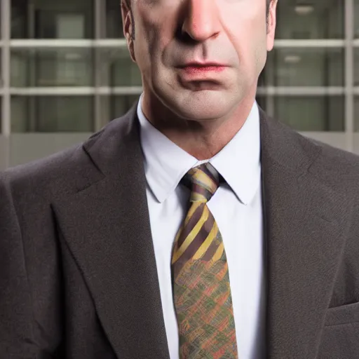 Image similar to super high quality saul goodman, realistic photorealistic high-resolution saul Goodman, very saul goodman, high def, saul, saul Goodman, better call saul, better call saul Goodman, 8k, 4k, professional, depth of field, sigma art 85mm f1.4, large sensor dslr, professional photo, saul goodman, very very saul goodman