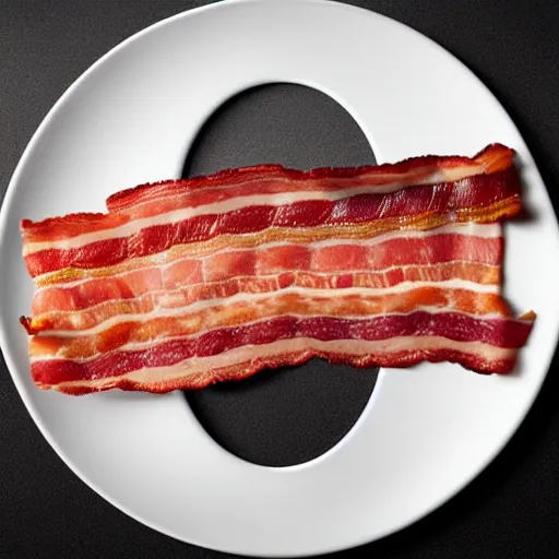 Prompt: epic professional digital award winning food photo of a strip of bacon shaped like kevin bacon, artstation, cgsociety, epic, stunning, gorgeous, much wow, much detail