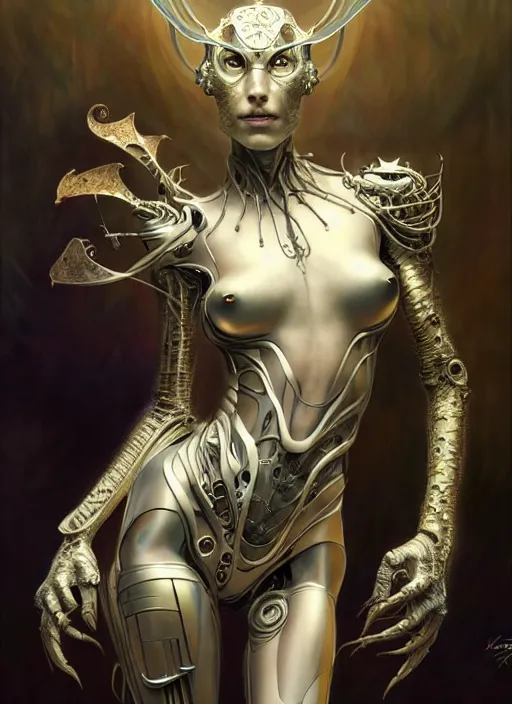 Image similar to organic cyborg, dragon cat, diffuse lighting, fantasy, intricate, elegant, highly detailed, lifelike, photorealistic, digital painting, artstation, illustration, concept art, smooth, sharp focus, art by John Collier and Albert Aublet and Krenz Cushart and Artem Demura and Alphonse Mucha