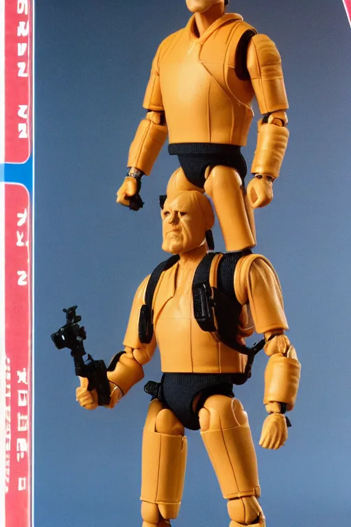 Image similar to 8 k high definition, 1 9 8 0, kenner style action figure, full body, highly detailed, science fiction, photorealistic