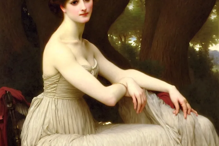 Image similar to regency - era portrait by vittorio reggianini by frederic soulacroix, bouguereau, auguste toulmouche