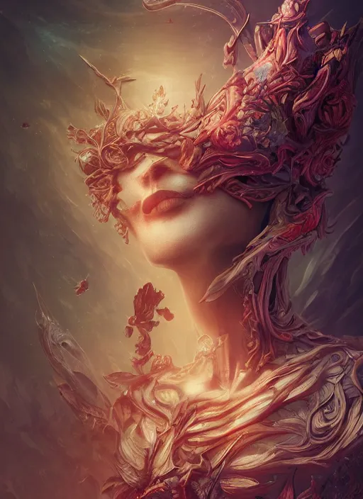 Prompt: dreamscape, landscape, ross tran, vivid colors, anatomical, highly detailed sculpture, intricate detailed, ommatidia, 8 k, cinematic atmosphere, post - processing