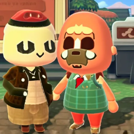 Prompt: ron pearlman in Animal Crossing