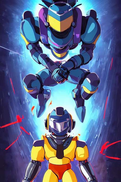 Image similar to robot ninja mask helmet megaman x zero rockman 2 0 2 2 switch game boss legacy collection fanart artsation, art gta 5 comics, behance hd by jesper ejsing, by rhads, makoto shinkai and lois van baarle, ilya kuvshinov, rossdraws global illumination ray tracing