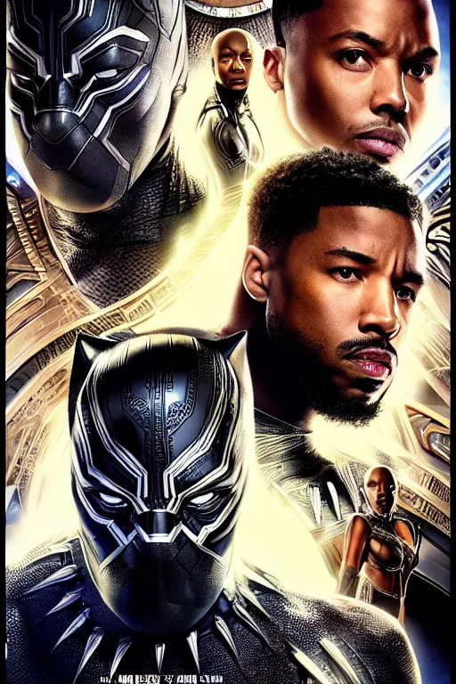 a movie poster portrait taken from the black panther 4 | Stable ...