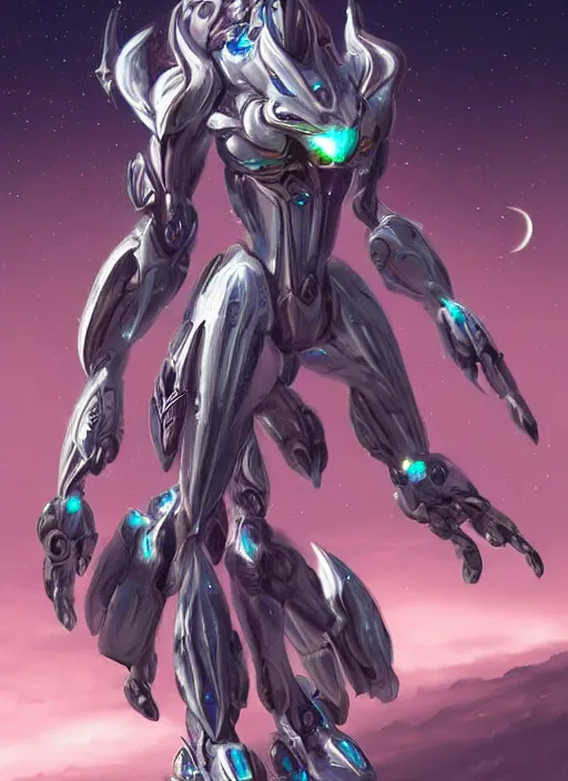 Image similar to goddess shot, galactic sized stunning beautiful anthropomorphic robot mecha female dragon, in space, larger than planets, posing elegantly, with earth in clawed hands, detailed silver armor, epic proportions, epic size, epic scale, ultra detailed digital art, furry art, macro art, dragon art, giantess art, warframe fanart, furaffinity, deviantart, realistic