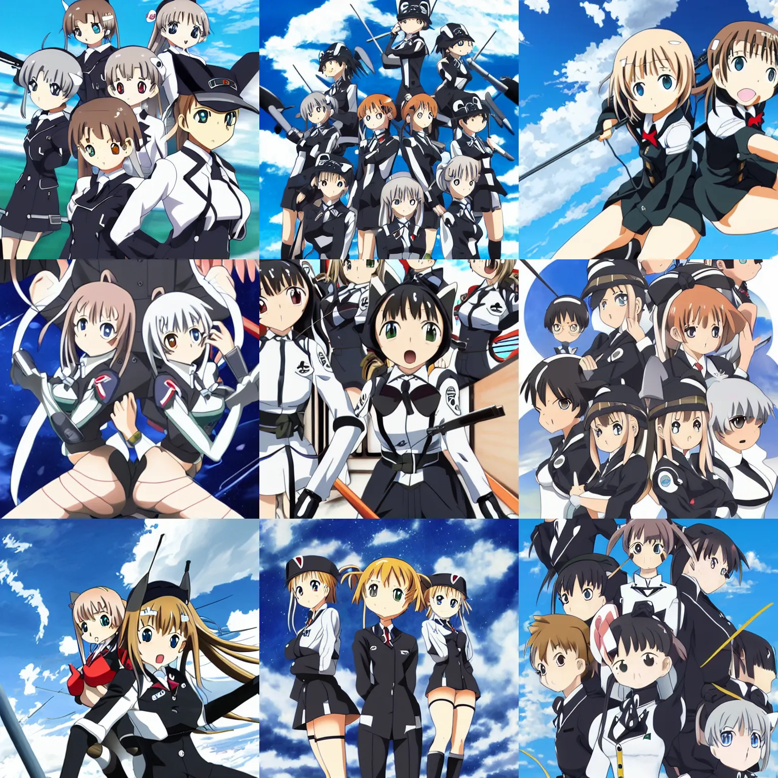 Prompt: strike witches anime art