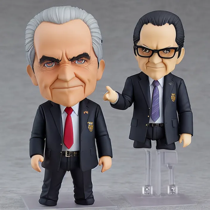 Image similar to Richard Nixon, An anime Nendoroid of Richard Nixon, figurine, detailed product photo