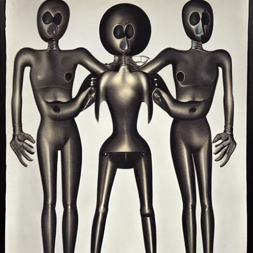 Image similar to cyborgs by man ray