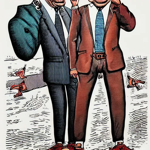 Image similar to The Artwork of R. Crumb and his Cheap Suit Klaus Schwab telling you to eat bugs, pencil and colored marker artwork, trailer-trash lifestyle