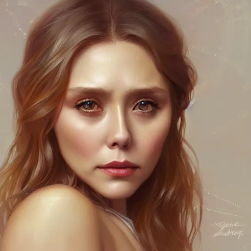 Prompt: ultra realistic illustration, a hot and beautiful painting of a blonde elizabeth olsen, intricate, elegant, highly detailed, digital painting, artstation, concept art, smooth, sharp focus, illustration, art by artgerm and greg rutkowski and alphonse mucha