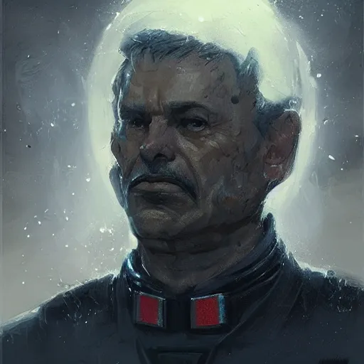 Image similar to portrait of a man by greg rutkowski, old admiral jagged fel, star wars expanded universe, he is about 6 0 years old, wearing uniform of the galactic alliance navy, highly detailed portrait, digital painting, artstation, concept art, smooth, sharp foccus ilustration, artstation hq