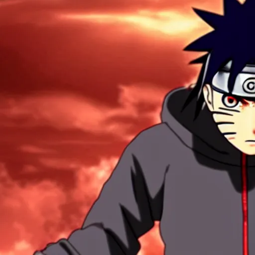 Image similar to naruto using sharingan for the first time, anime,