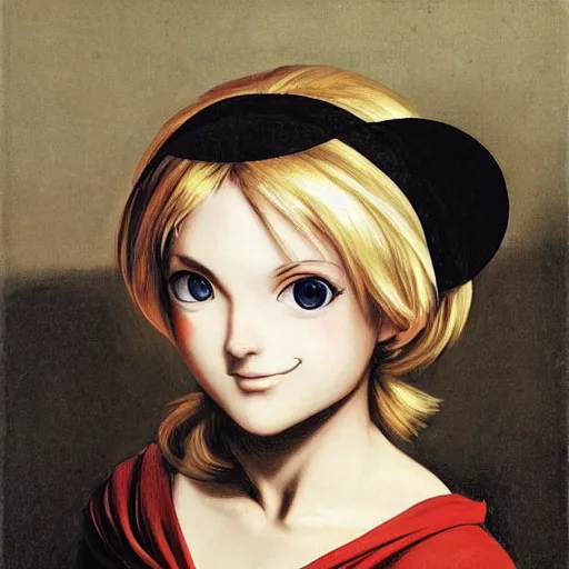 Prompt: mary sue, the most perfect character ever, catgirl, blonde, princess, heterochromia, daughter of goku and jesus christ, drawn by caravaggio