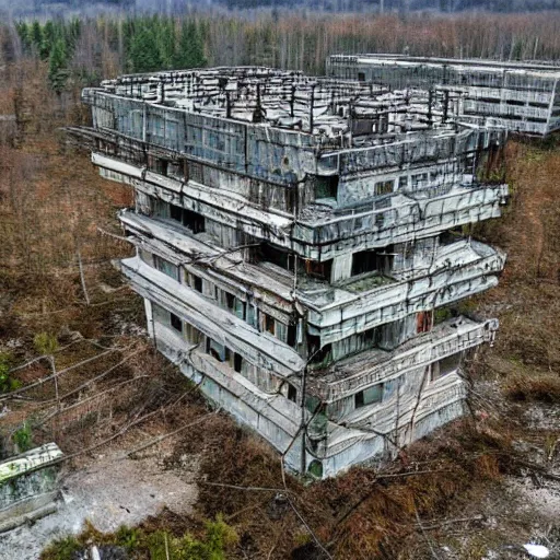 Prompt: pripyat jupiter plant