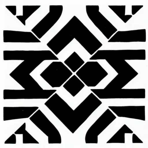 Image similar to black and white symbol by karl gerstner, monochrome, 8 k scan, centered, symetrical, satisfying, bordered