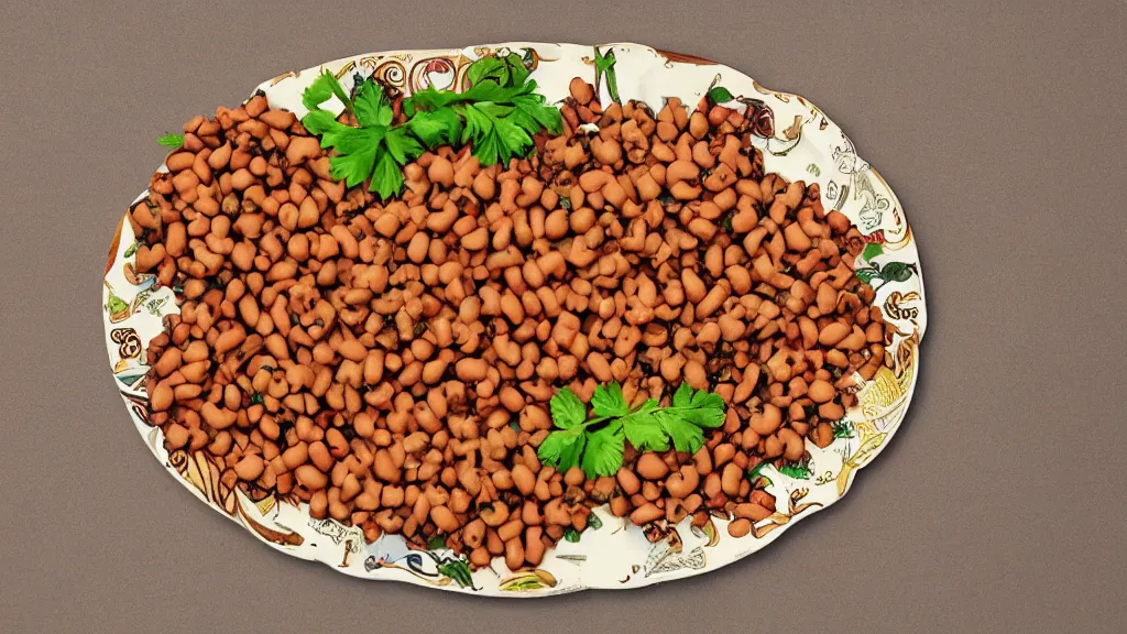 Image similar to modernism incurable plate of legume
