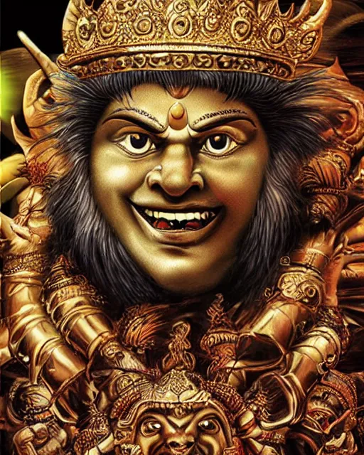 Prompt: Tom Cruise as the Hindu God Narasimha