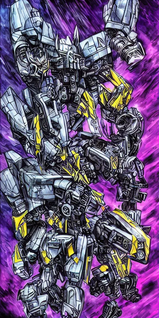 Image similar to decepticon and autobots battle tribal tattoo, transformers, skywrap, soundwave, star scream, blitzwing, sunstreaker, sideswipe, intricate, cybertron, cyber punk, lazer blast, sharp, high detailed, high contrast, 1 st winner, trending, polkadot!!! grunge!!! purple!! black!! red!!