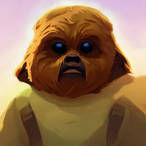 Image similar to face icon stylized minimalist ewoks, loftis, cory behance hd by jesper ejsing, by rhads, makoto shinkai and lois van baarle, ilya kuvshinov, rossdraws global illumination