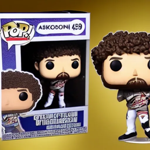 Prompt: ben askren funko pop, studio lighting