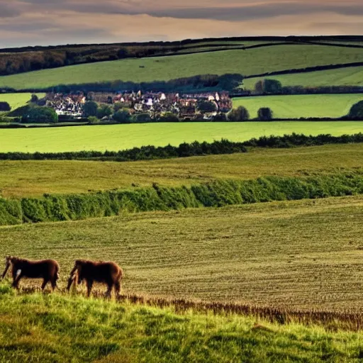 Prompt: country side of the UK