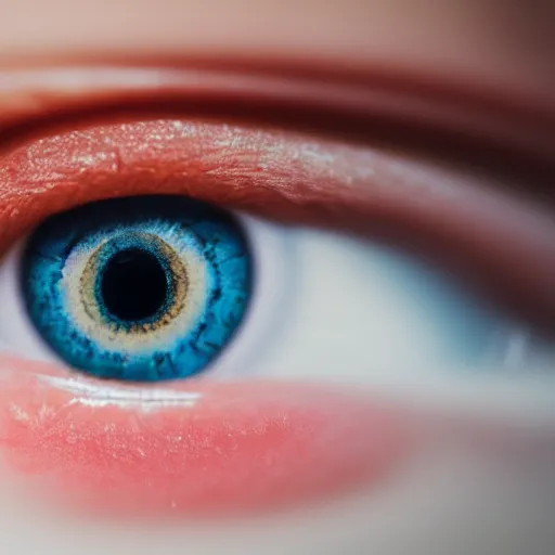 Human eye showing close-up of blue iris and pupil - Stock Image - F024/0271  - Science Photo Library