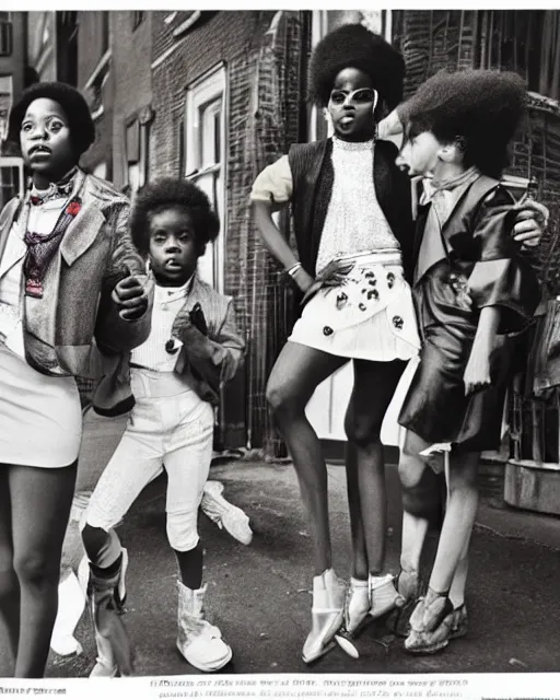 Image similar to The Glorious Young Eccentrics of Harlem, c1976, photography by Annie Liebowitz