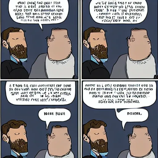 Image similar to dan benioff cartoon strip