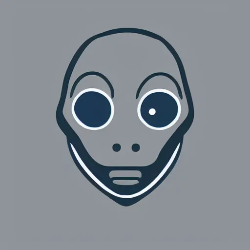 Image similar to logo of a Grey Alien Dating App, design