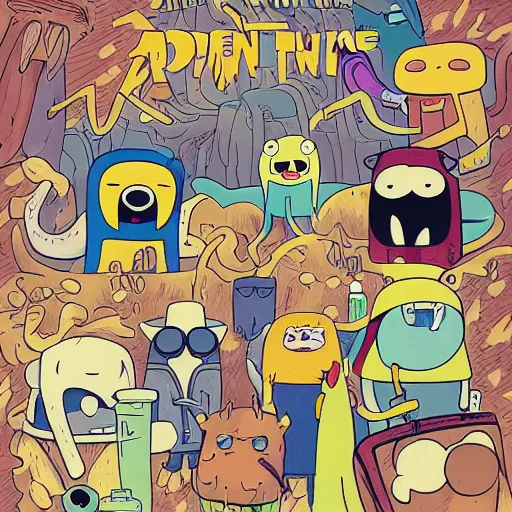 Image similar to adventure time by pendleton ward, adventure time cartoon, adventure time style, adventure time by adam muto